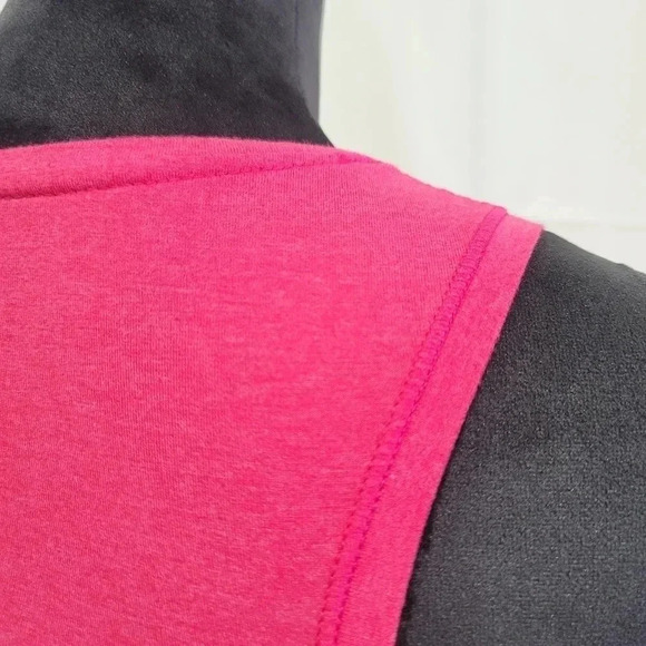 Champion Tank Top Shirt Women's Stretch Poly Sleeveless V-Neck Pink Sz S Small - Picture 11 of 12